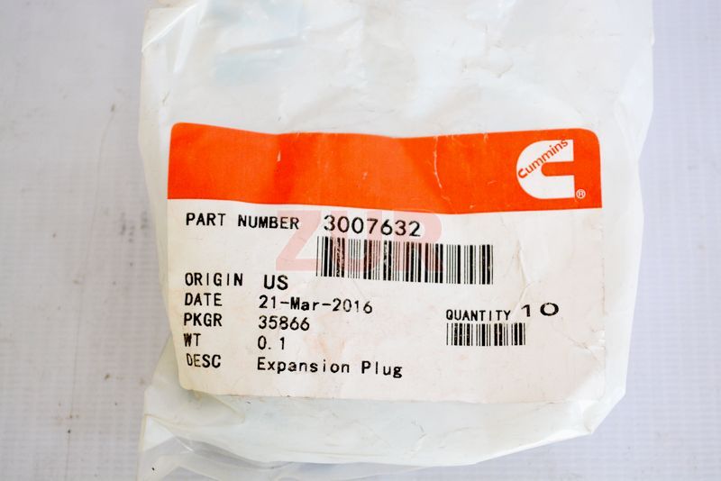 Заглушка ГБЦ 3007632 3007632