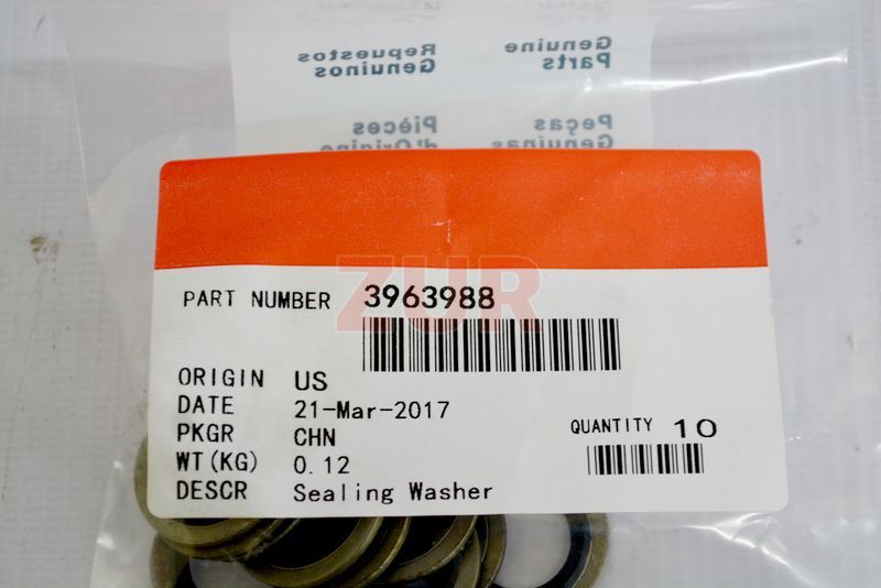 Шайба болта топливной трубки 6BT,EQB (АНАЛОГ) (C) 3863988