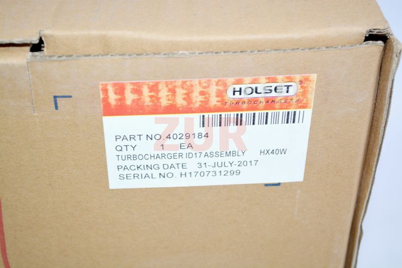 Турбокомпрессор HOLSET HX40W 6CT 4029184 4029184 / 3911946 / 4029180