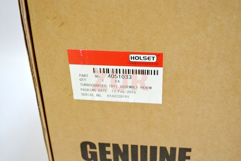 Турбокомпрессор L (Оригинал) 4051033 / 4051384 / 2882127 / 3785224