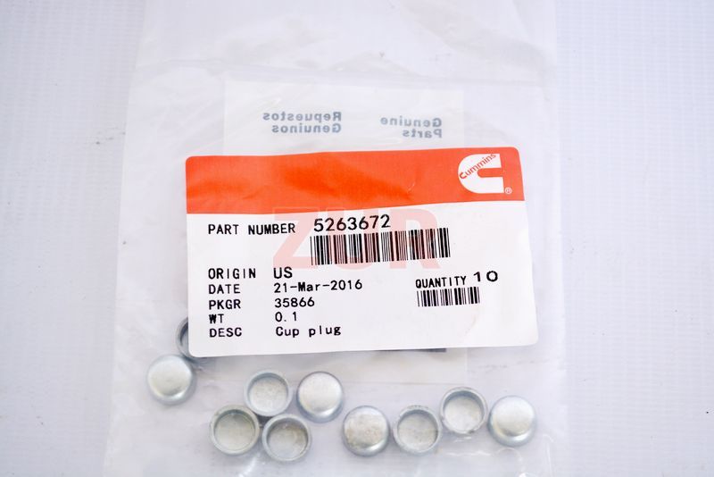 Заглушка ГБЦ 5263672 5263672