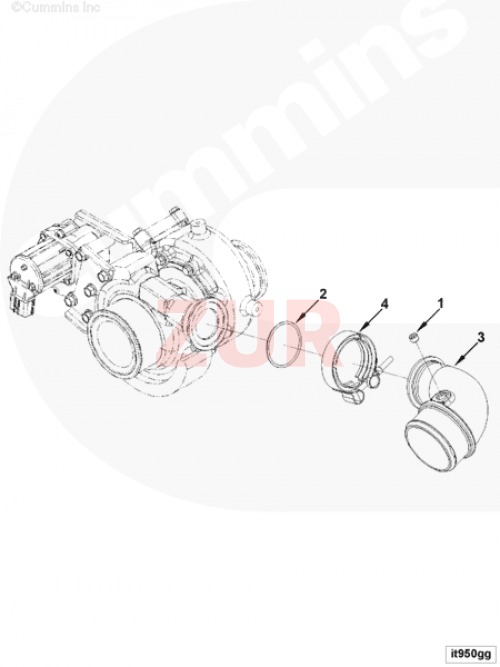 Патрубок воздушный 6ISBe (ОРИГИНАЛ) (О+) (5473804) 3918685
