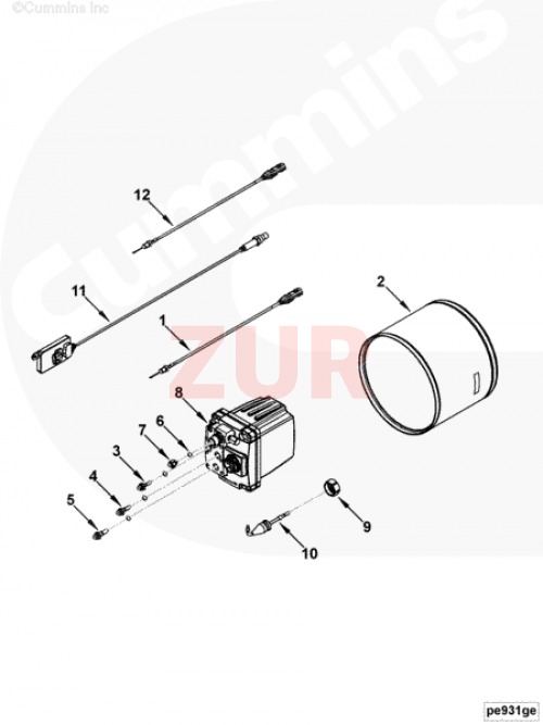 Датчик температуры фильтра выхлопных газов 6ISBe (C+) 4954574 4954574